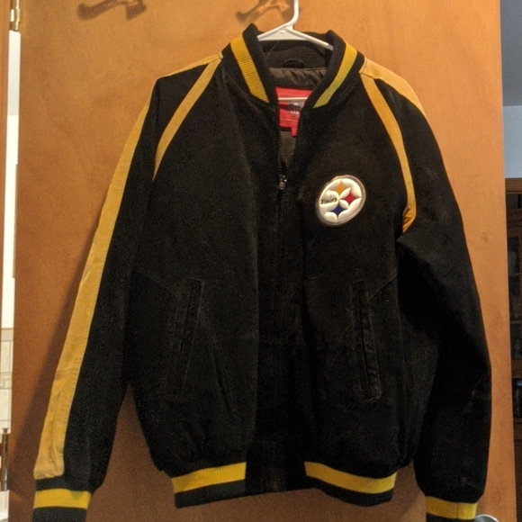 Pittsburgh Steelers leather coat (Large) - Picture 2 of 8
